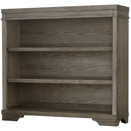 Farmhouse 3-Shelf Bookcase with Adjustable Shelves
