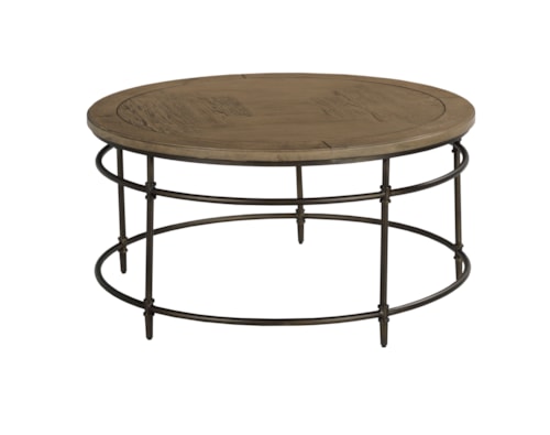 Transitional Round Cocktail Table