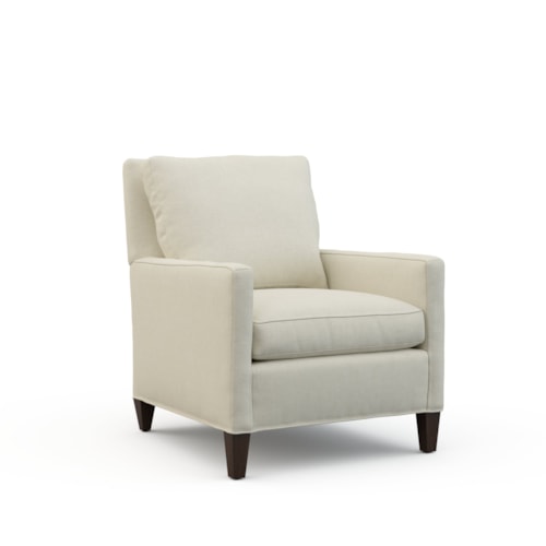 Transitional Chair with Track Arms