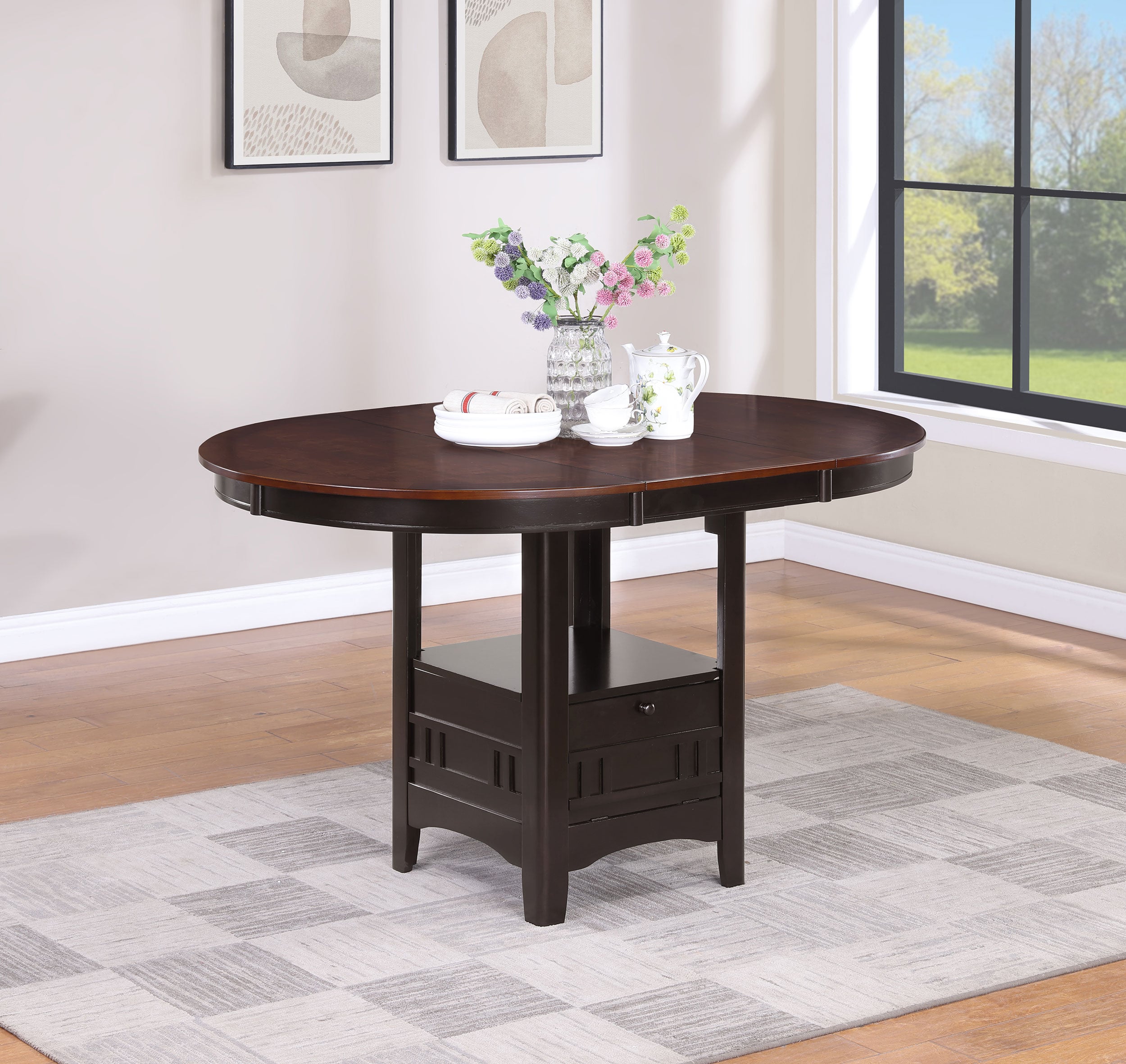 60-inch Extension Counter Dining Table