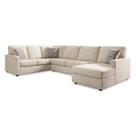 3-Piece Sectional with Chaise