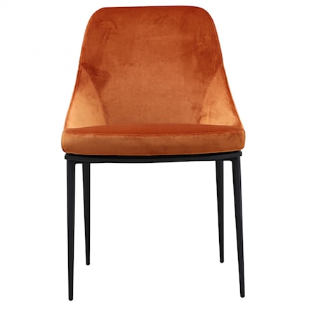 Velvet Upholstered Dining Chair