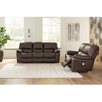 Leather Power Living Room Set