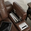 Ashley Signature Design The Man-Den Power Reclining Sofa with Adj Headrests