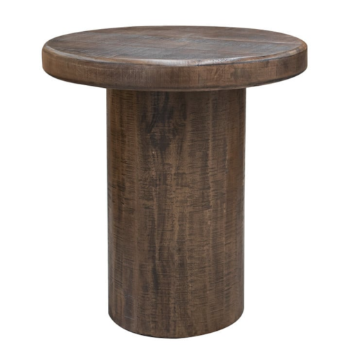 Contemporary Pedestal End Table