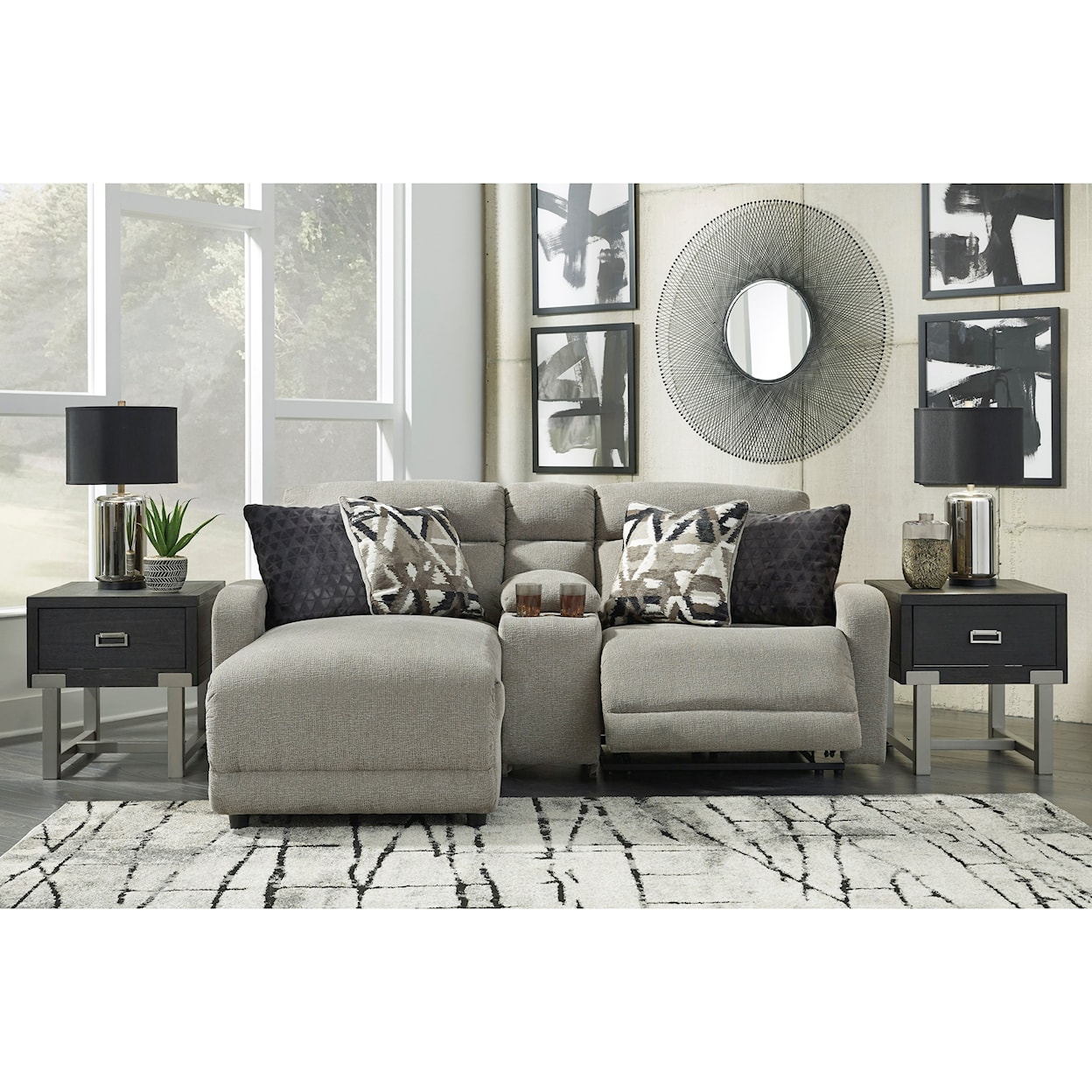 Signature Design by Ashley Colleyville 3-Piece Pwr Reclining Sectional with Chaise