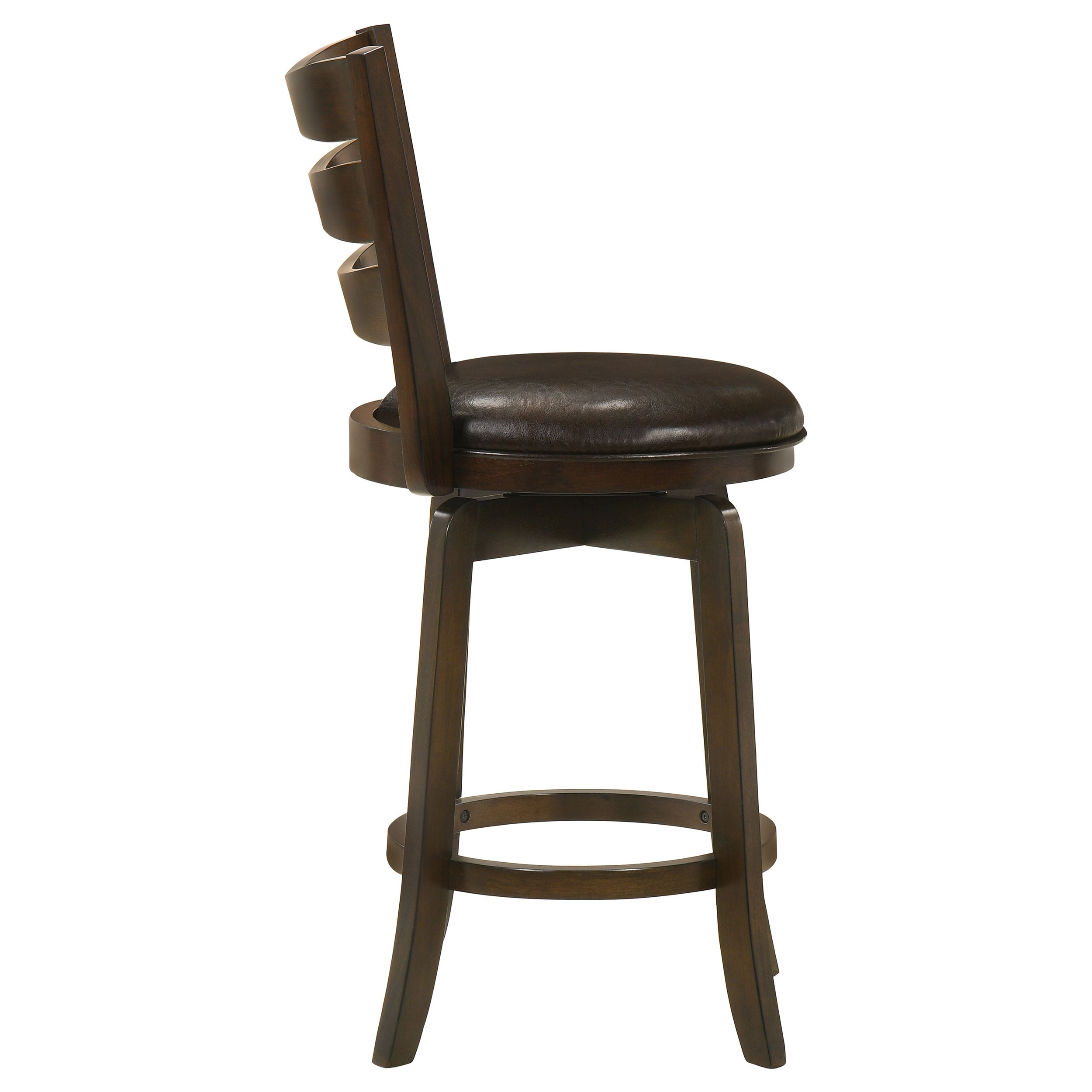 Coaster Murphy Wood Counter Height Swivel Bar Chair