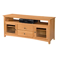 72" TV Console with Two Drawers