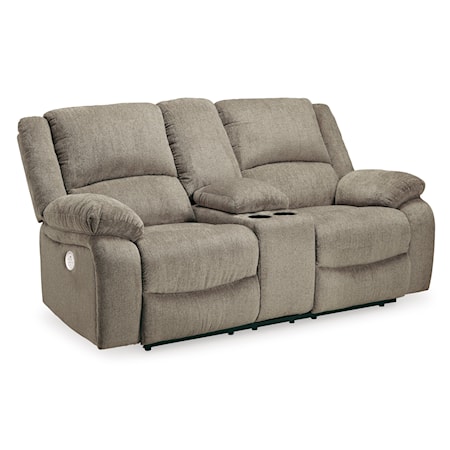 Double Reclining Power Loveseat w/ Console