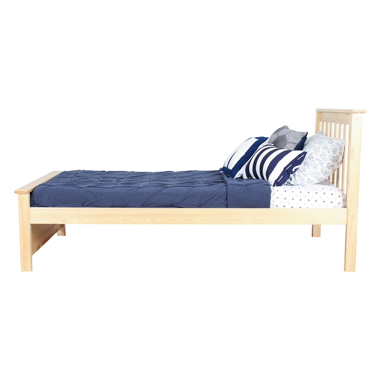Jackpot Kids Single Beds Youth Twin Single Bed in Natural