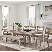 8-Piece Dining Set with Bench