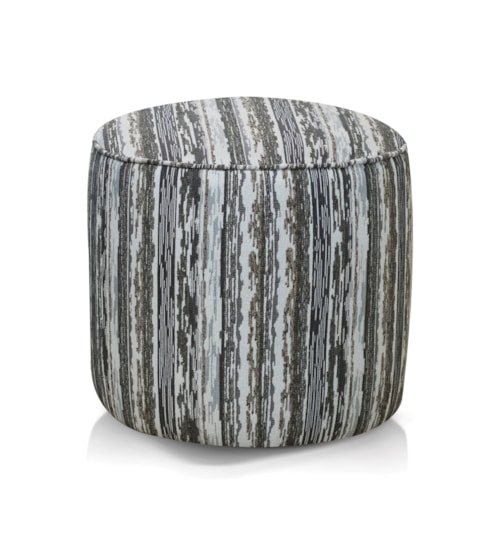 Contemporary Small Round Ottoman
