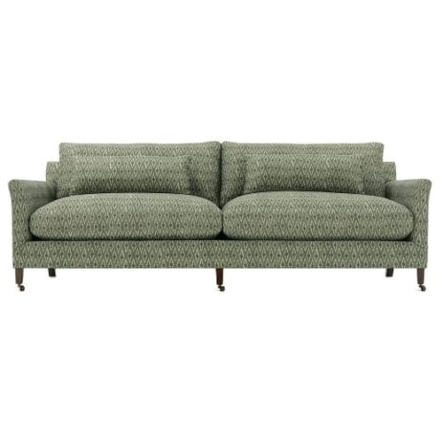 Transitional 97" Sofa with Casters
