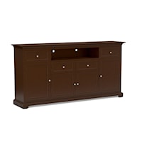 Transitional Customizable 83" Wide Extra Tall TV Cabinet