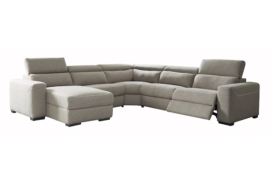 Mabton 5-Piece Power Sectional by Ashley (Signature Design) at Johnny Janosik