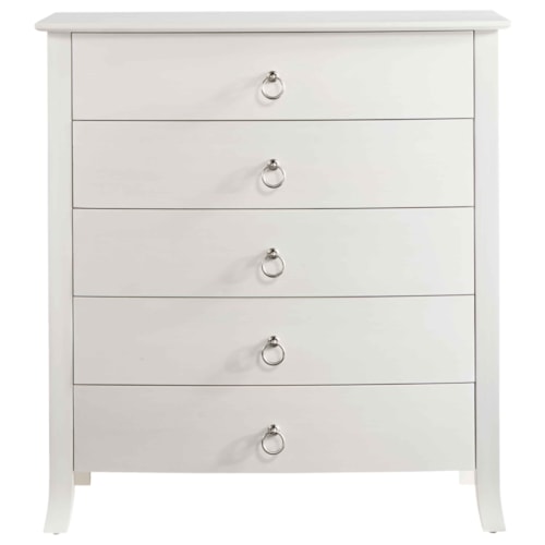 Customizable Solid Wood 5-Drawer Chest