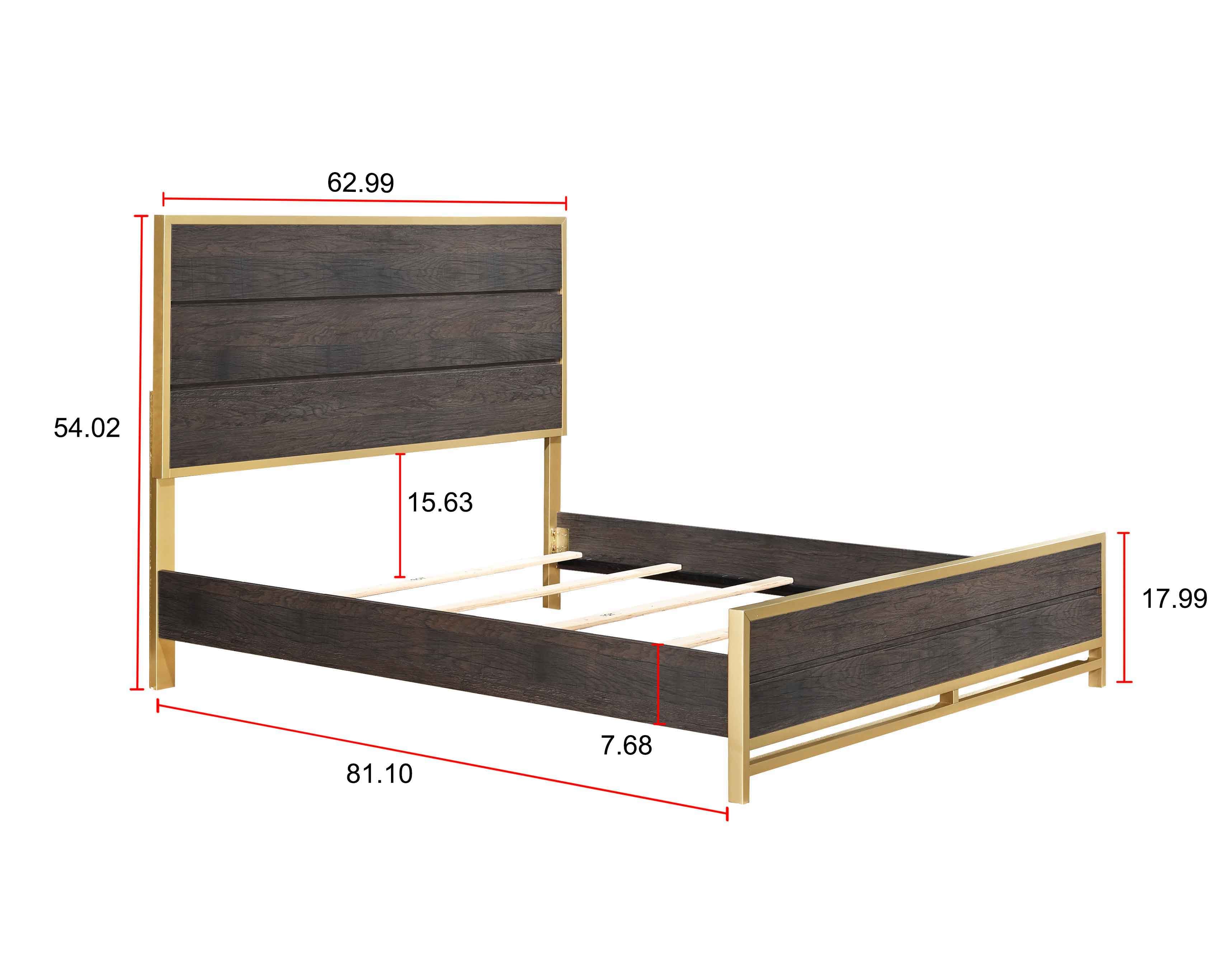 Slat Panel Bed - Queen