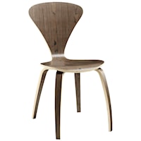 Contemporary Vortex Dining Side Chair with V-Shaped Back