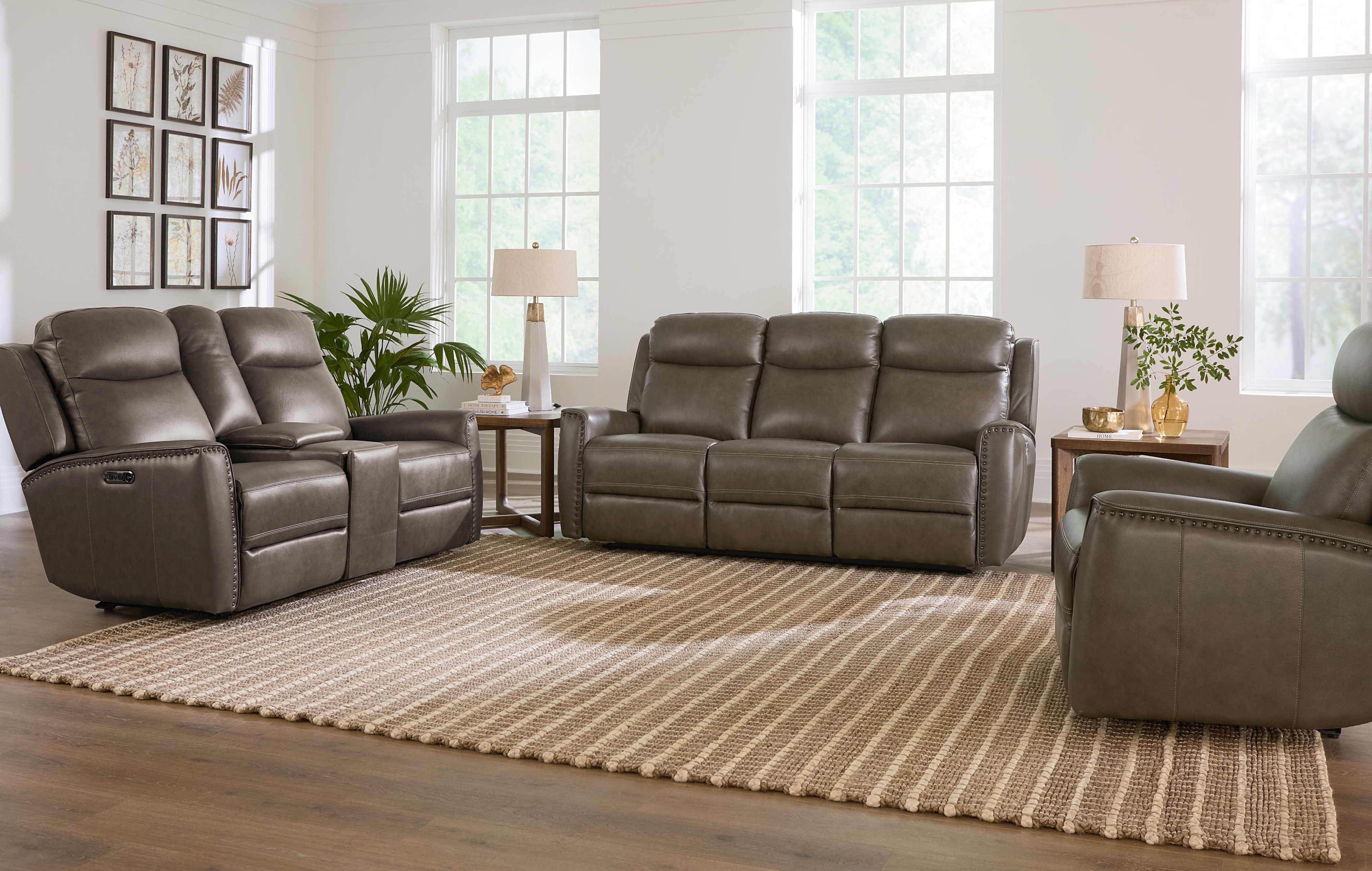 Bassett Club Level - Douglas Reclining Loveseat With Console
