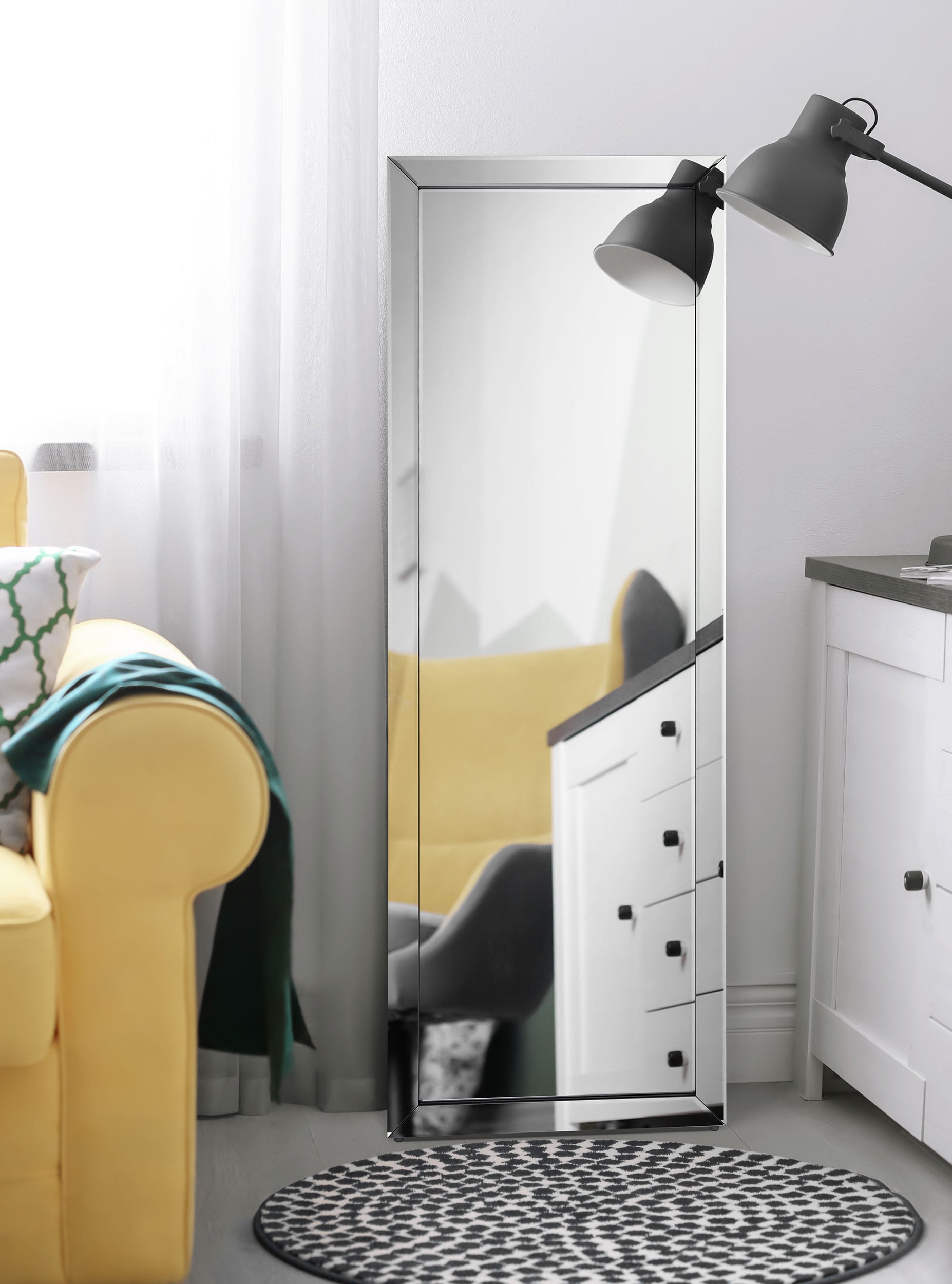 Framed Standing Floor Mirror