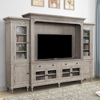 Cottage Style Entertainment Center with Storage