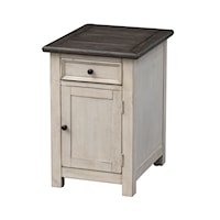 St. Claire One Door One Drawer Chairside Cabinet