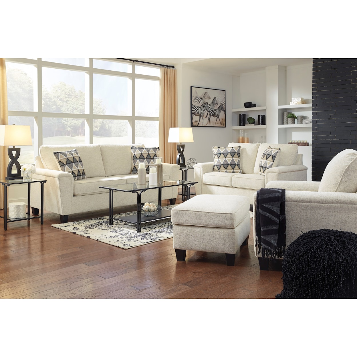 Ashley Signature Design Abinger Chair & Ottoman