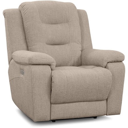 Leighton Casual Wallhugger Power Recliner with Power Headrest and Lumbar