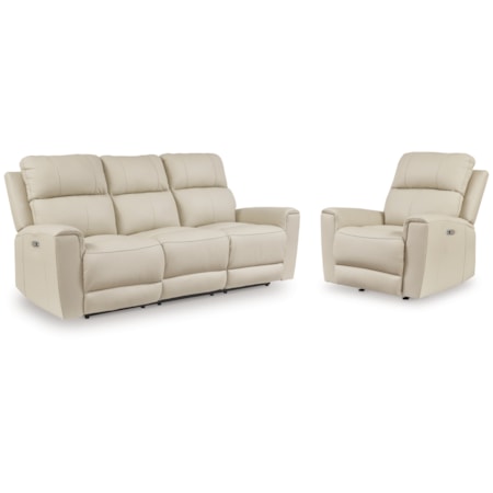 Power Reclining Sofa And Power Recliner
