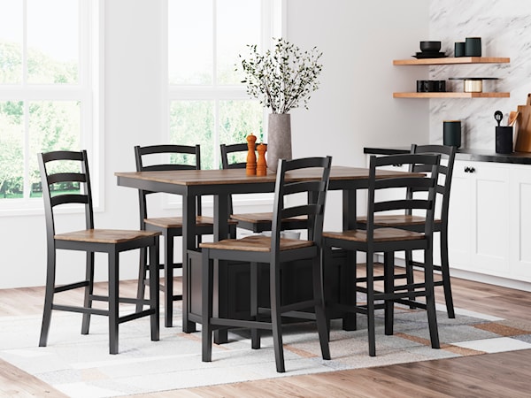 7-Piece Counter Height Dining Set