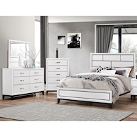 Akerson Contemporary 4-Piece Bedroom Set - King