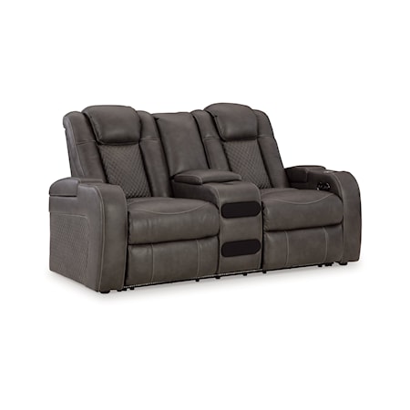 Power Reclining Loveseat With Console