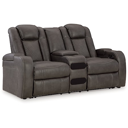 Power Reclining Loveseat With Console