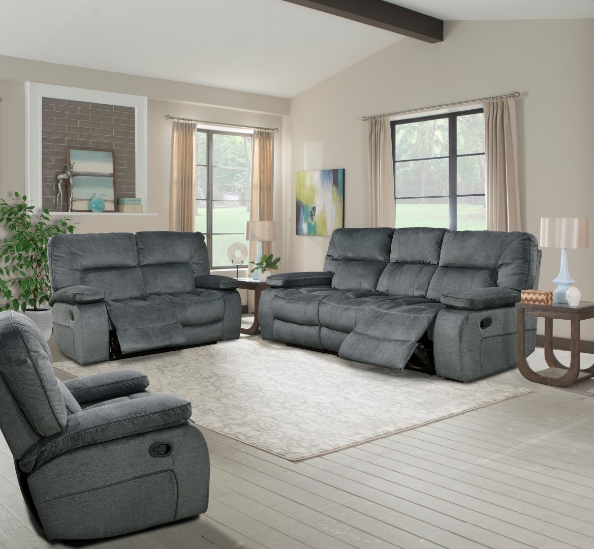 Parker Living Chapman 3-Piece Manual Reclining Living Room Set