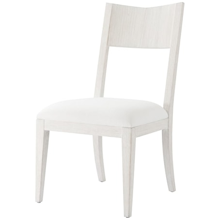 Pine Side Chair with Upholstered Cushion