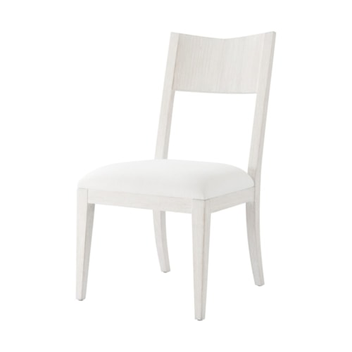 Pine Side Chair with Upholstered Cushion