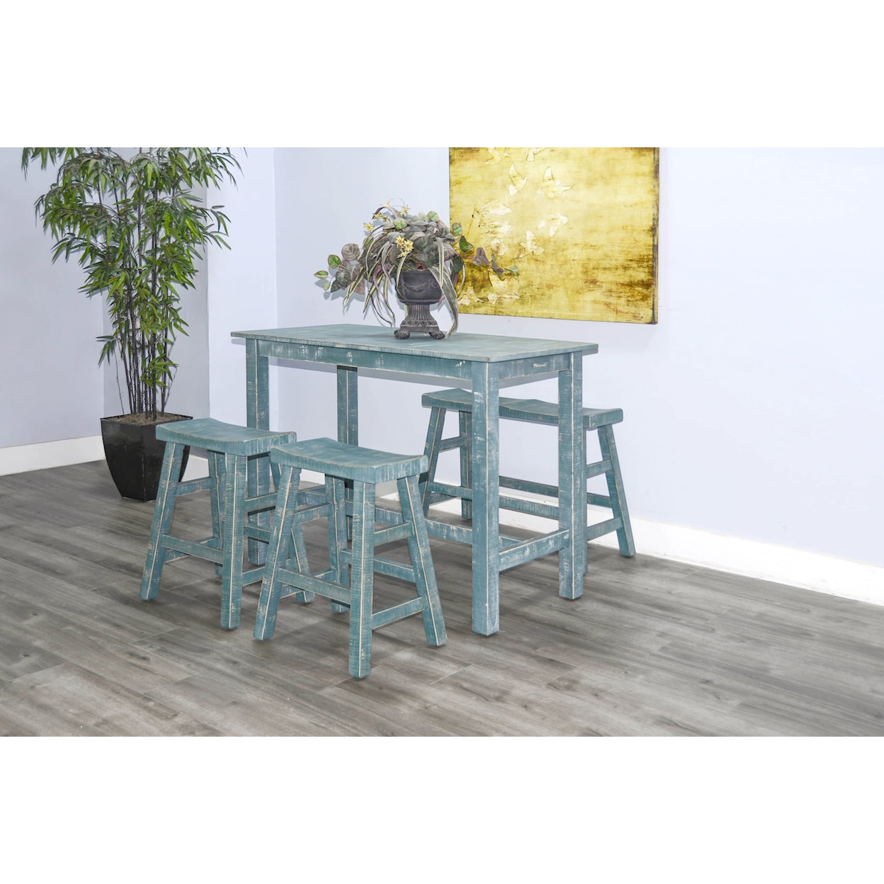 Sunny Designs Marina Mahogany Wood Dining Set