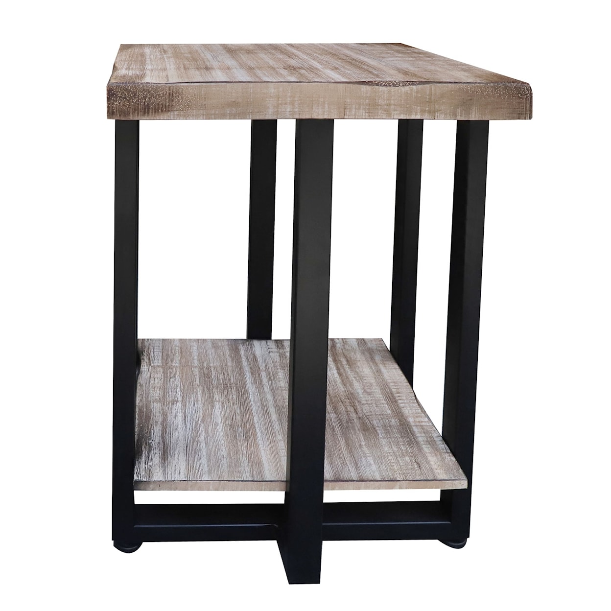 International Furniture Direct Old Wood End Table