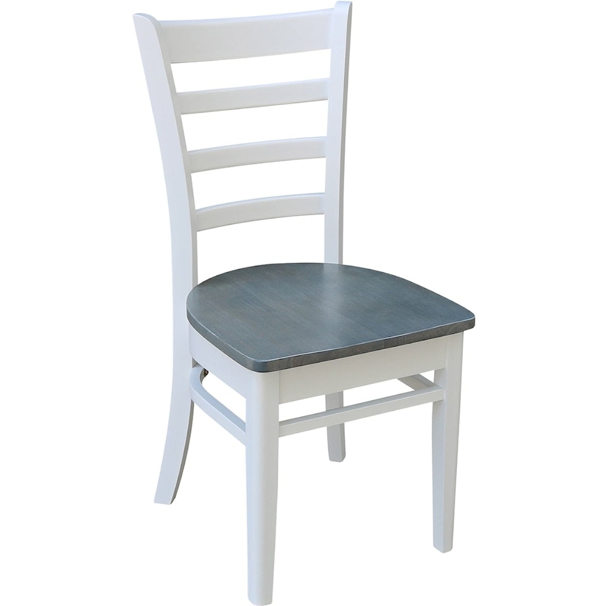 John Thomas Dining Essentials Emily Chair in Heather Gray/White