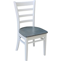 Farmhouse Emily Dining Chair in Heather Gray/White