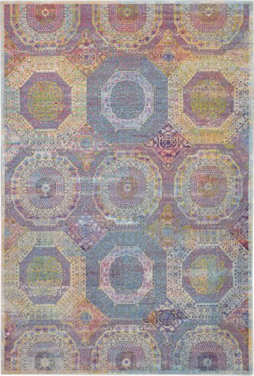 4' x 6' Multicolor Rectangle Rug