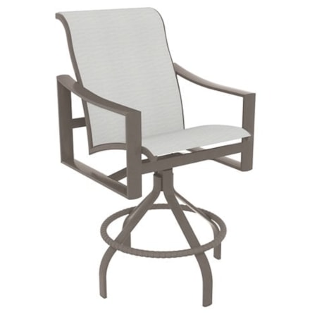 27" Sling Swivel Stool