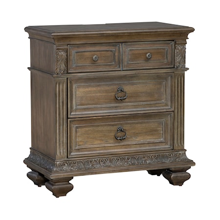 3-Drawer Bedside Chest