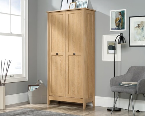 Transitional Storage Cabinet with Adjustable Shelves