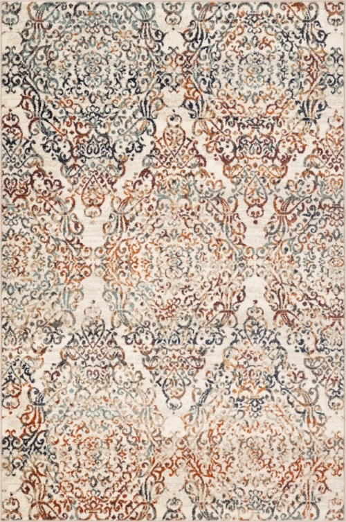 7'7" x10'10" Ivory Rectangle Rug