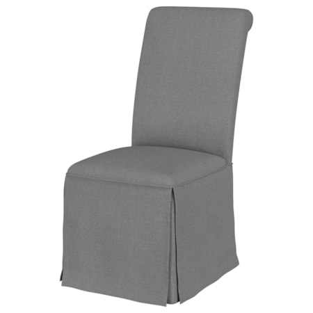 Shawna Skirted Dining Chair Gray