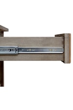 Full-extension, ball-bearing, metal drawer glides