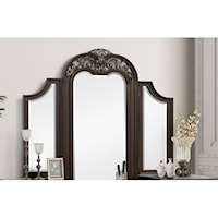 Traditional Vanity Mirror with Side Panels