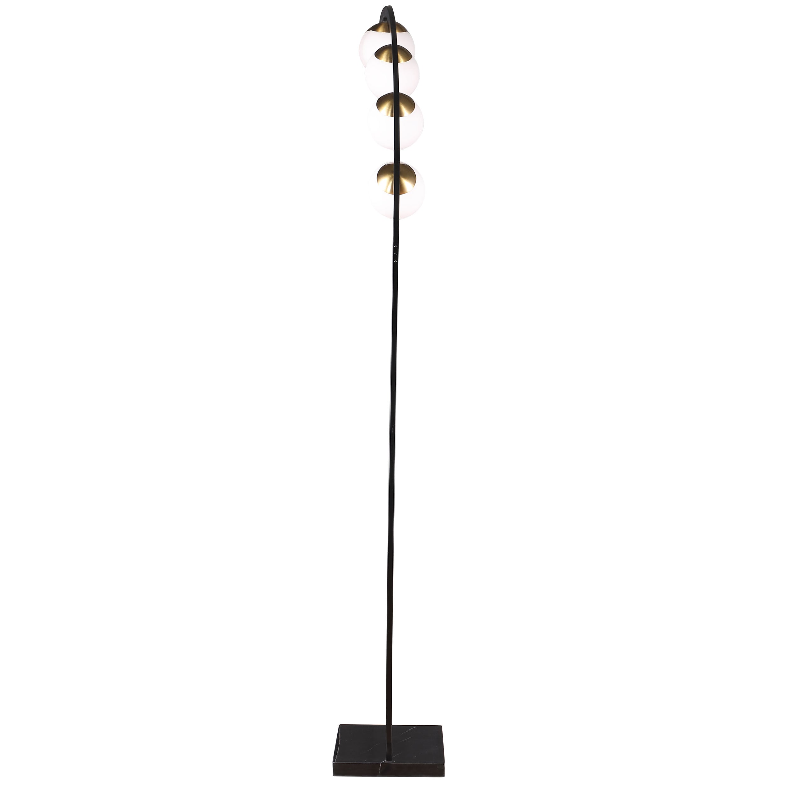 KODY 5 LIGHT ARC BLACK FLOOR LAMP |