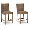 Signature Walton Bridge Outdoor Bar Stool (Set Of 2)